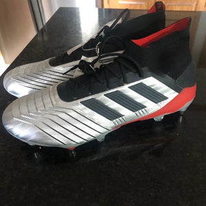 Silver New Men's Size 11 (Women's 12) Detachable Cleats Adidas Predator 19.1 Cleats