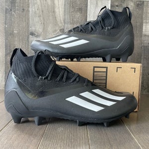 Adidas Adizero Primeknit Football Cleats Black White Men's Size 15 GZ0419