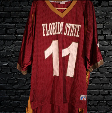 FLORIDA STATE UNIVERSITY SEMINOLES RUSSELL ATHLETIC FOOTBALL JERSEY SIZE ADULT XL