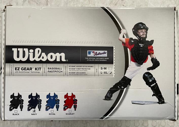 NEW Wilson EZ Gear Youth Catcher's Kit