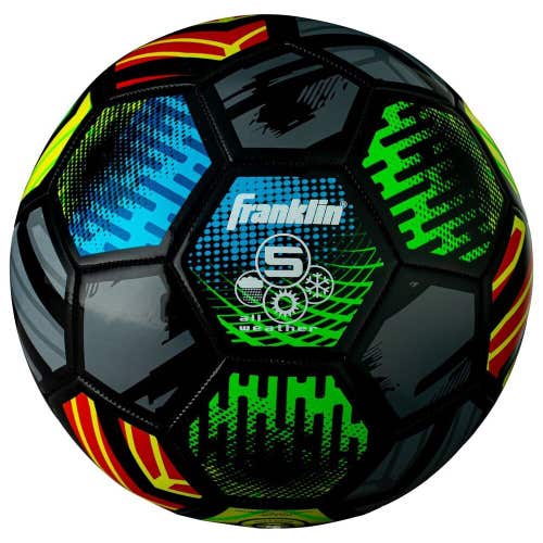 NIB Franklin Mystic Competition Soccer Ball Black Size 5