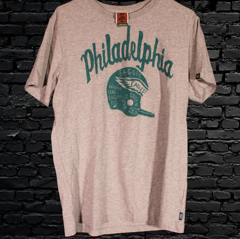 Nike Men's 2022 NFC Champions Trophy (NFL Philadelphia Eagles) T-Shirt in Grey, Size: Large | NP9901V86Z-QC9