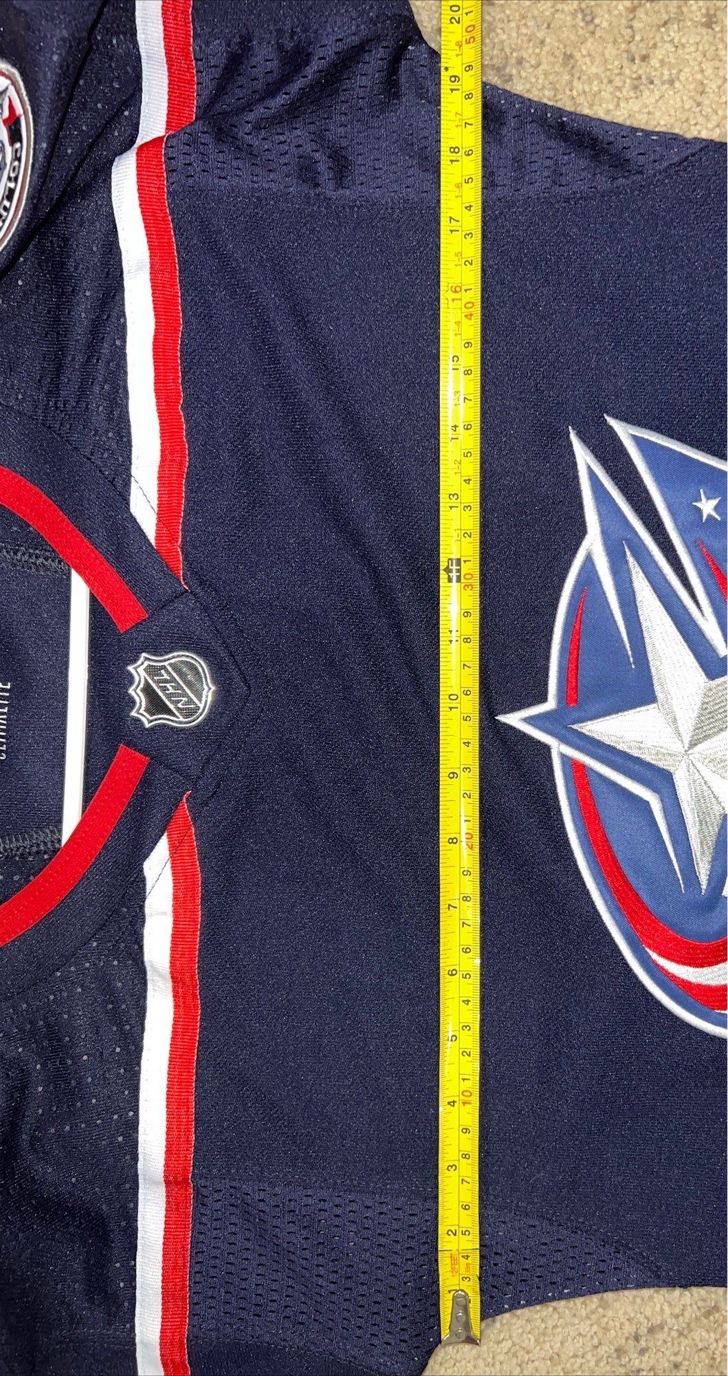 Adidas Columbus Blue Jackets Authentic Climalite NHL Jersey - Home - Adult