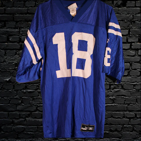 Indianapolis Colts 90's Vintage Peyton Manning NFL Authentic Puma Football Jersey Size Adult Medium