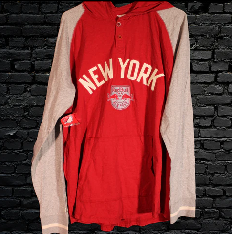 New York Redbulls Mitchell & Ness Authentic MLS Long Sleeve T-Shirt NWT Size Adult XL MINT CONDITION