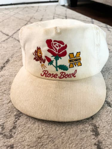 Vintage Michigan Arizona State Rose Bowl Hat