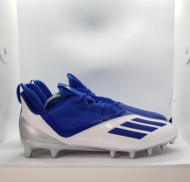 Adidas Adizero Scorch Football Cleats GZ0408 Mens Size 12 Royal Blue Silver