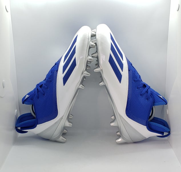 Adidas Adizero Scorch Football Cleats GZ0408 Mens Size 12 Royal Blue Silver
