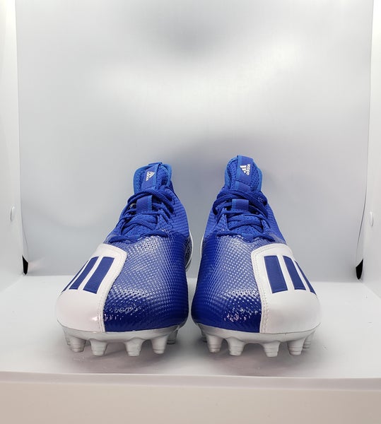 Adidas Adizero Scorch Football Cleats GZ0408 Mens Size 12 Royal Blue Silver