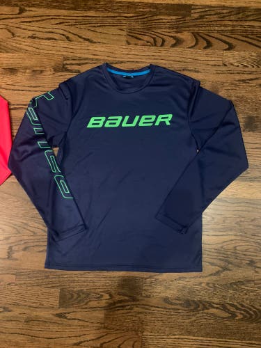 Hockey Bauer Performance Long Sleeve Shirt. Adult Medium. New Without Tags.