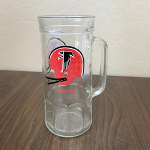 Atlanta Falcons NFL FOOTBALL SUPER VINTAGE Fisher Nuts Beer Stein Glass Mug!