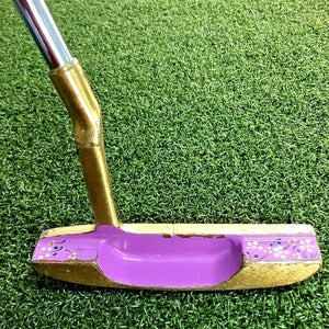 Calico Girl LP by Old Master 'PURPLE' Brass Putter / 34" / RH / Steel / sa6861