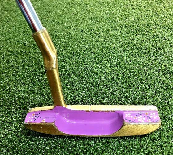 Calico Girl LP by Old Master 'PURPLE' Brass Putter / 34" / RH / Steel / sa6861