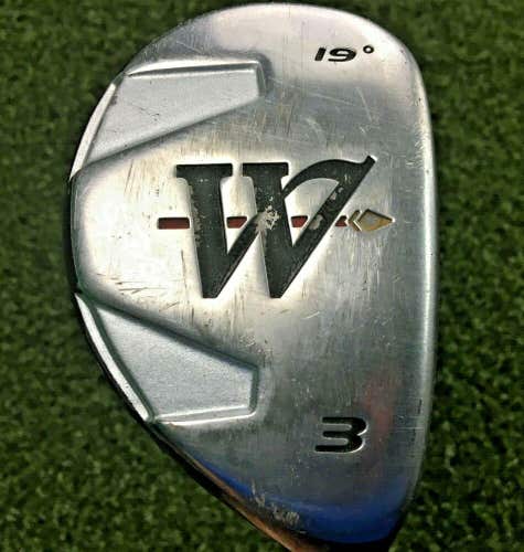 Warrior Golf 3 Hybrid 19 * /  RH  /  Tour 3.1 Stiff Graphite ~40.25"  / mm8584