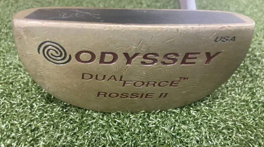 Odyssey Dual Force Rossie II USA Bronze Putter / RH / ~33" Steel w/label /mm1510