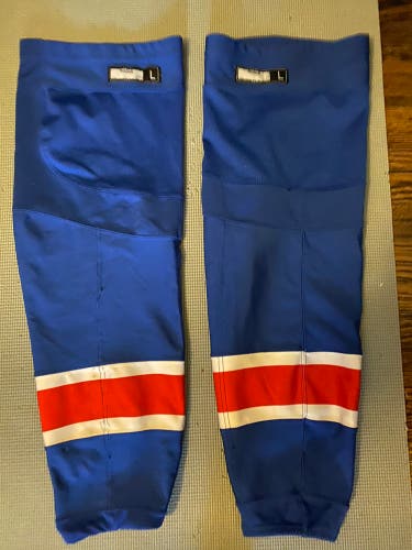 New York Rangers Pro Stock Socks Large