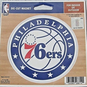 NBA Philadelphia 76ers 4 inch Auto Magnet Current Logo  by WinCraft
