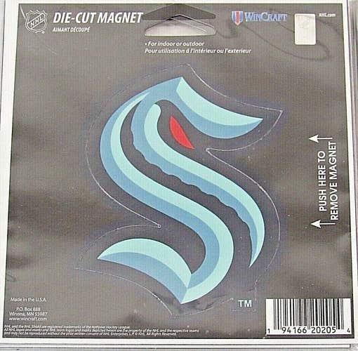 NHL Seattle Kraken 4 inch Auto Magnet Die-Cut by WinCraft