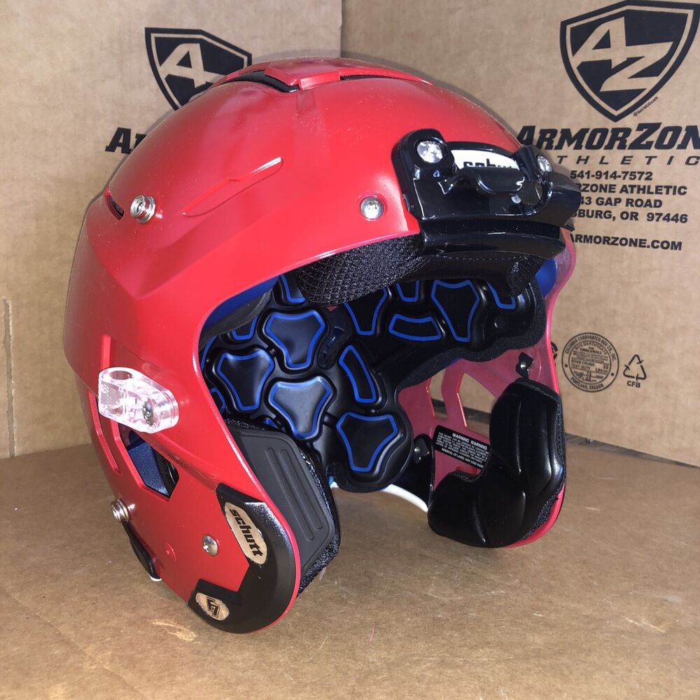 f7 football helmet red