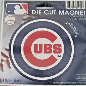 MLB Chicago Cubs 4 inch Auto Magnet Die-Cut Logo by WinCraft