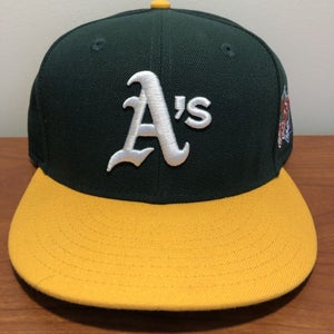 Oakland Athletics Hat Baseball Cap Fitted 7 5/8 New Era MLB World Series Retro A