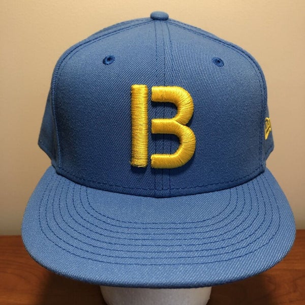 Boston Red Sox Hat Baseball Cap Fitted 7 3/4 Blue Yellow New Era MLB Retro  USA