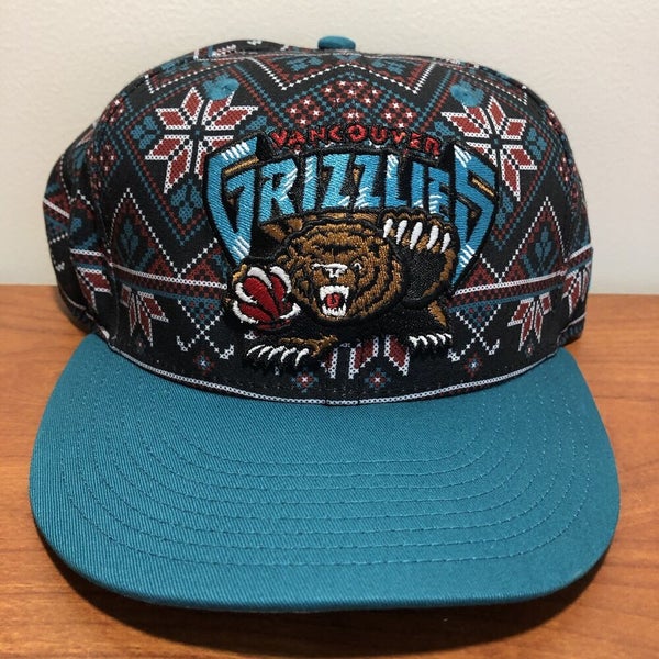 Vancouver Grizzlies Hat Cap Snapback New Era Men NBA Basketball Black Retro