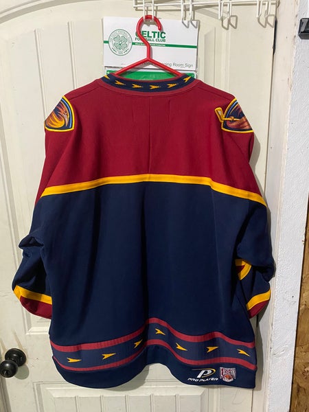 Atlanta Thrashers 1999 Pro Player Away Jersey Navy Blue 2XL 