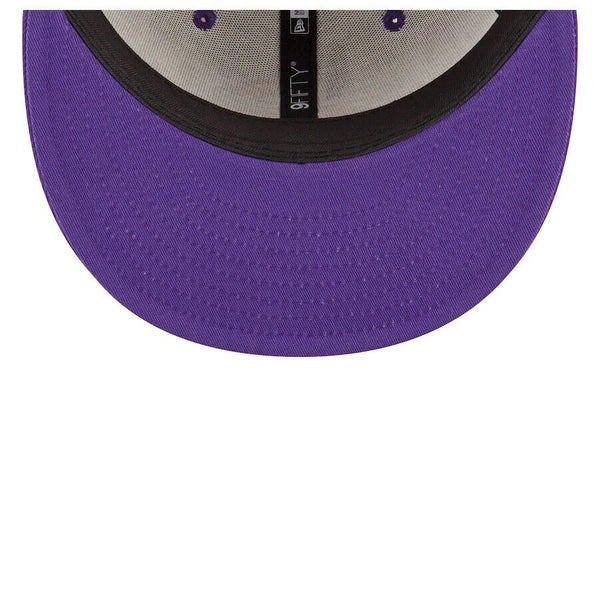 Minnesota Vikings 2022 NFL SIDELINE Cream-Purple Fitted Hat