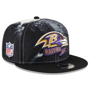 2022 Baltimore Ravens New Era 9FIFTY NFL Sideline Ink Dye Snapback Hat Cap 950