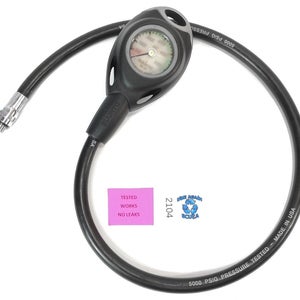 Suunto SM-36 2in 5000 PSI SPG Submersible Pressure Gauge Scuba Dive w Boot #2104