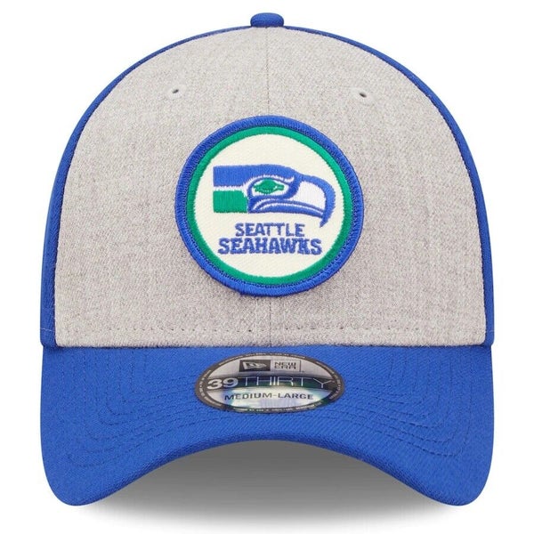 Men's New Era Gray/Royal Seattle Seahawks 2022 Sideline 9FIFTY Historic  Snapback Hat