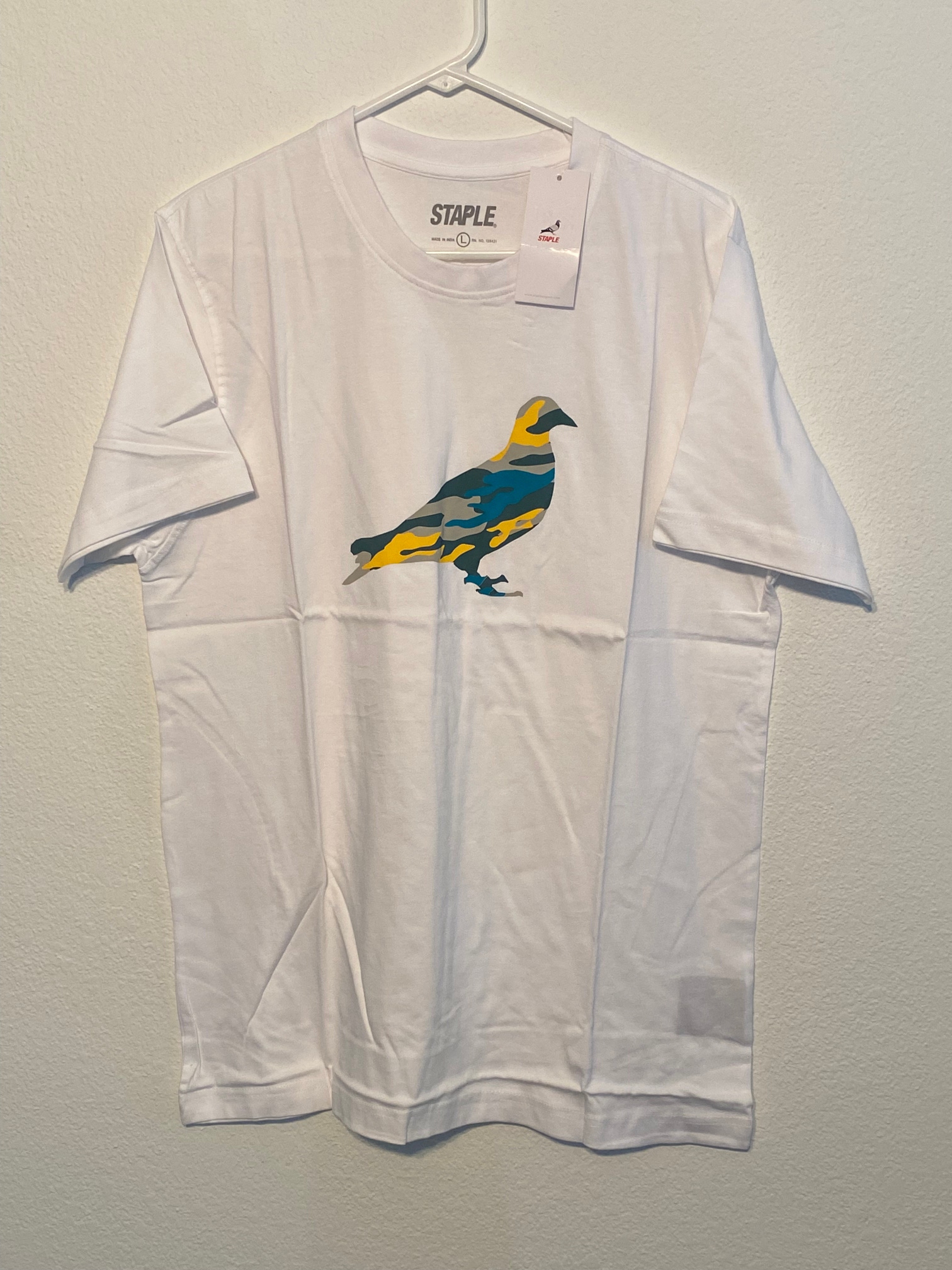 Staple Pigeon NYC Underhill Camo Logo Size L Casual Skateboarding T Shirt New