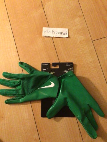 NEW Nike Vapor Knit Football Receiver Gloves Green 2XL MagniGrip Technology