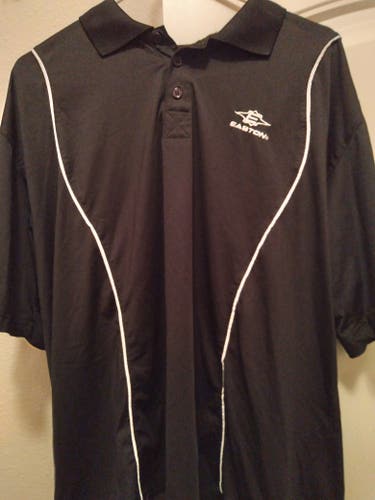 EASTON HKY Black Adlt XL polo Shirt