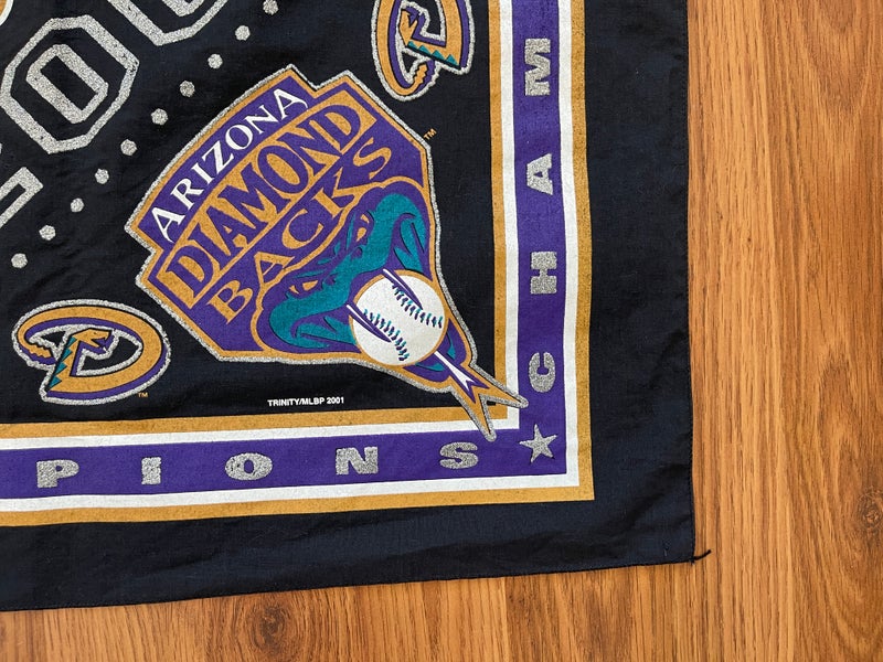 Arizona Diamondbacks MLB BASEBALL 2001 WORLD SERIES Mini Fan Cave Banner  Flag!