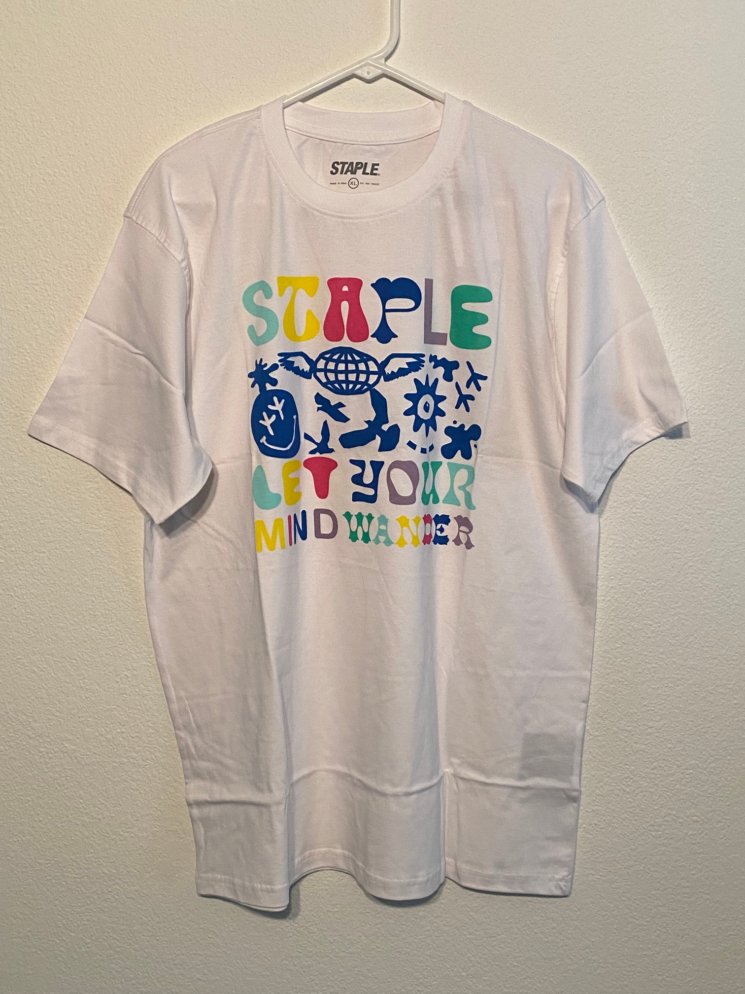 Staple Pigeon NYC Festival Men's Size XL White Graphic Skateboarding T Shirt New