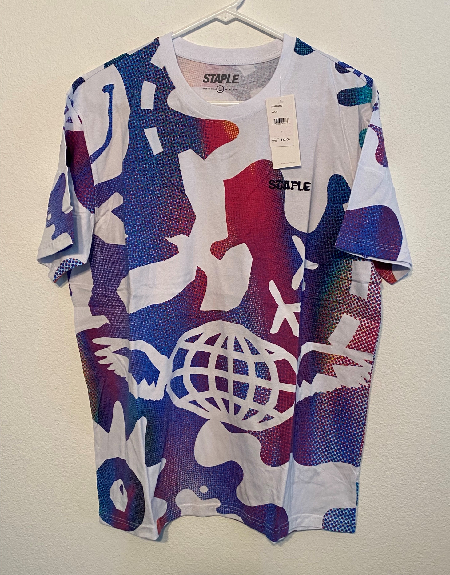 Staple Pigeon NYC All Over Print Size XL Multi Graphic Skateboarding T Shirt New