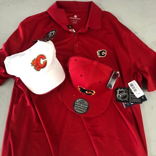 Flames golf shirt/hats custom listing