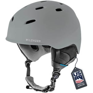 Wildhorn Drift Snowboard & Ski Helmet Stone Grey Youth Small