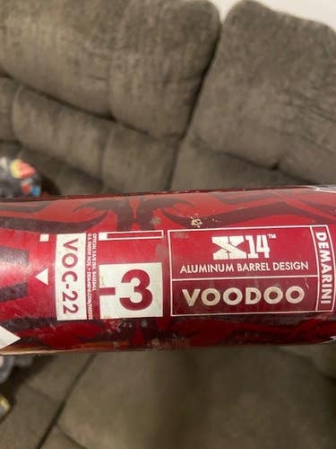 Used BBCOR Certified 2022 DeMarini Alloy Voodoo One Bat (-3) 31 oz 34"