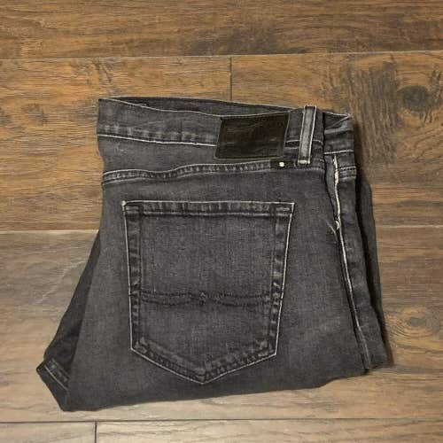 Lucky Brand Los Angeles CA 110 Skinny Fit Black Hawkins Jeans Men's Sz 38 x 32