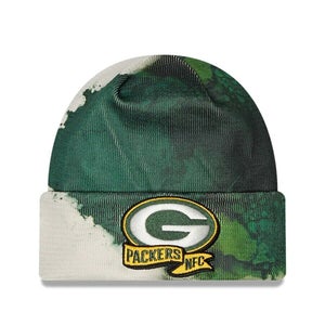 2022 Green Bay Packers New Era NFL Knit Hat Sideline Beanie Ink Dye Stocking Cap