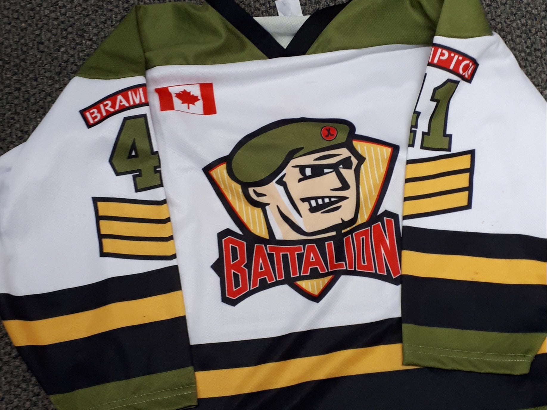 Brampton Battalion OHL RBK XXL : r/hockeyjerseys
