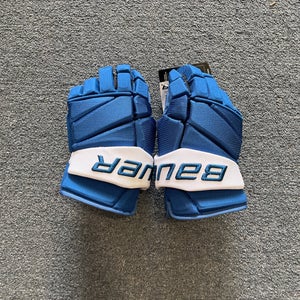 New Blue (Home & Away) Bauer Vapor X Pro Stock Gloves Colorado Avalanche J. Johnson 14”