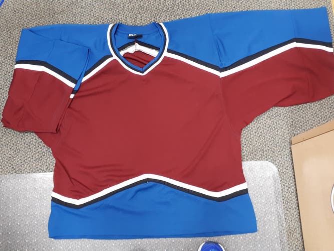 New Colorado Avalanche XL 60 G Goalie Cut Jersey