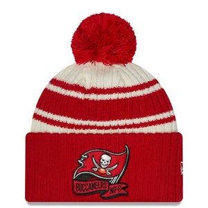 2022 Tampa Bay Buccaneers New Era NFL Knit Hat Sideline Beanie Pom Stocking Cap