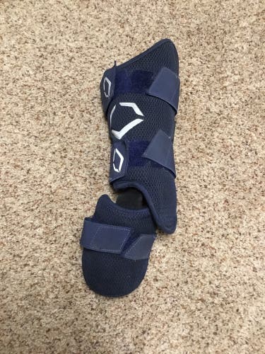 Evoshield Batter’s Leg Guard Lefty Batter Used navy