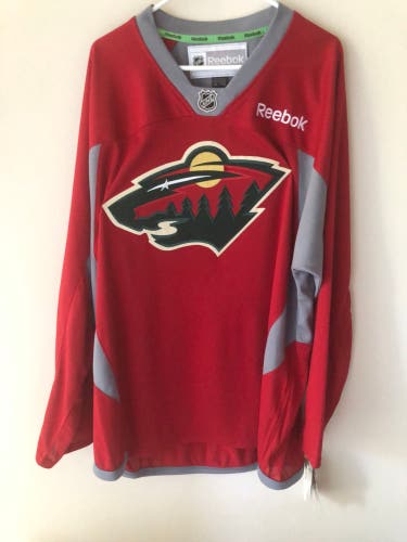 MINNESOTA WILD PRACTICE JERSEY NWT  SIZE XL