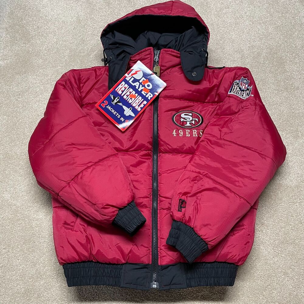 スタイリッシュシンプル NFL 49ers reversible stadium jumper - 通販